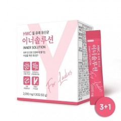 [특가쇼핑] HWC 이너솔루션 여성유산균 2000mg x 30포 x 4박스 (4개월분)