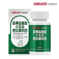 [특가쇼핑 6월1차] 대원제약 초록입홍합추출물 콘드로이친 800mg x 60정