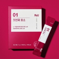 [만원의행복6-1] POU 콤부 발효 곡물 효소 19종 유산균 고역가수치 3g x 15포