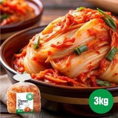 3Kg 첨가제를 넣지 않은 천연발효 포기김치 맛김치 근본있는김치