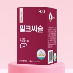 POU 밀크씨슬 실리마린 지방간 영양제 60정